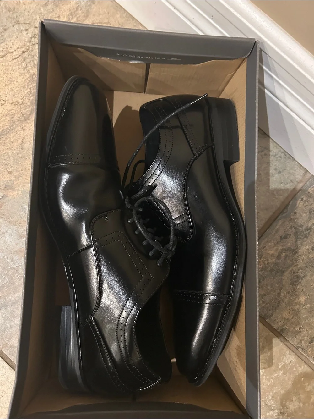 Stacy Adams polished black